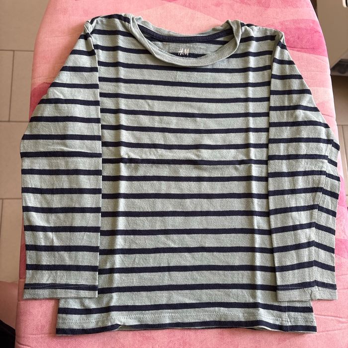 T-shirt manche longue rayé
