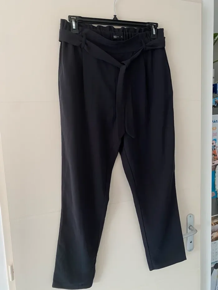 Lot 2 pantalons « paperbag » Tex - Taille L - photo numéro 2