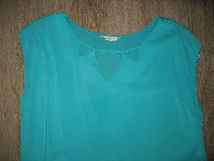 CHEMISIER SM TURQUOISE "NAF NAF" - TAILLE XL - n°05 - photo numéro 2