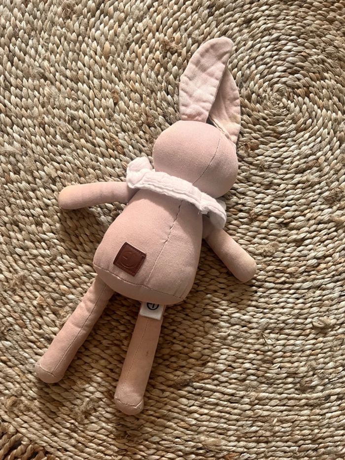 Doudou lapin Elodie détails - photo numéro 2