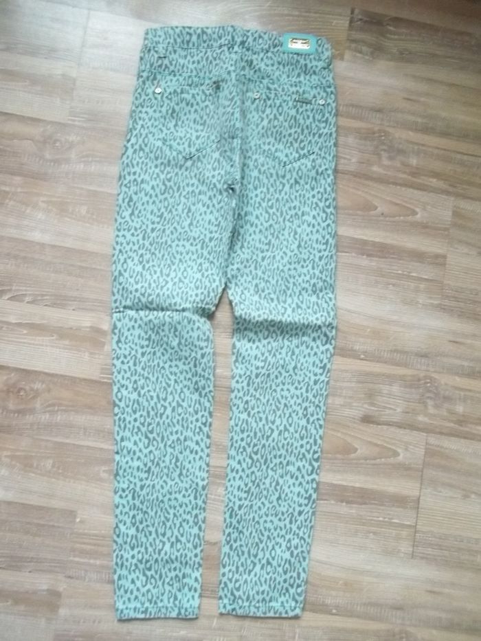 Jean bleu clair léopard US.Kids&Style 14 (Pant4) - photo numéro 5