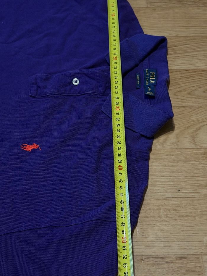 Polo  Ralph Lauren Taille Size L Violet - photo numéro 7