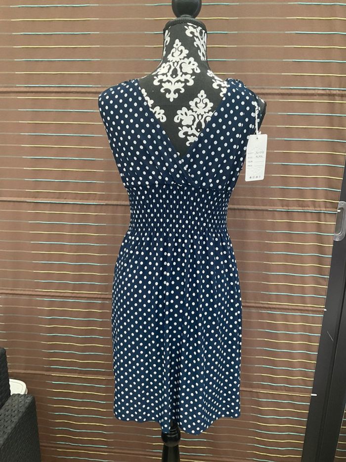 Robe bleu pois blanc neuve xl/ xxl (n°10) - photo numéro 2