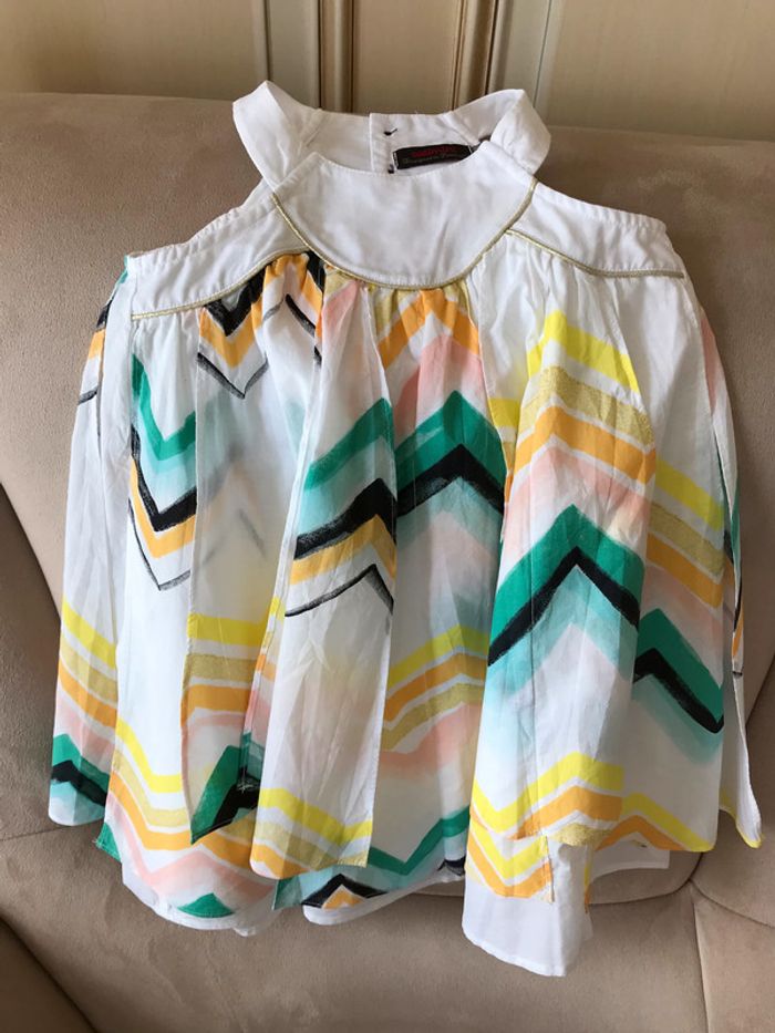 Robe Catimini à volants fond blanc 3 Ans - photo numéro 5