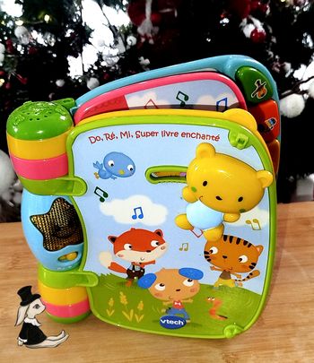 🎄 VTech Livre Interactif Do Ré Mi Super livre enchanté Bleu