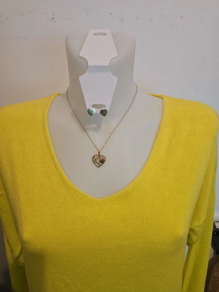 Ensemble bijoux neuf acier inoxydable