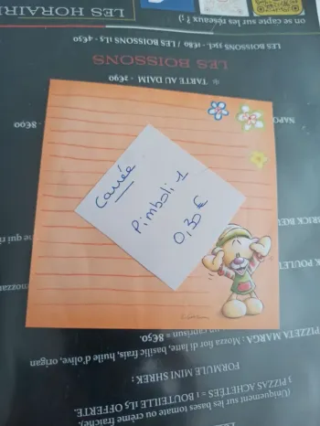 Feuille Diddl Carrée pimboli 1 0,30€