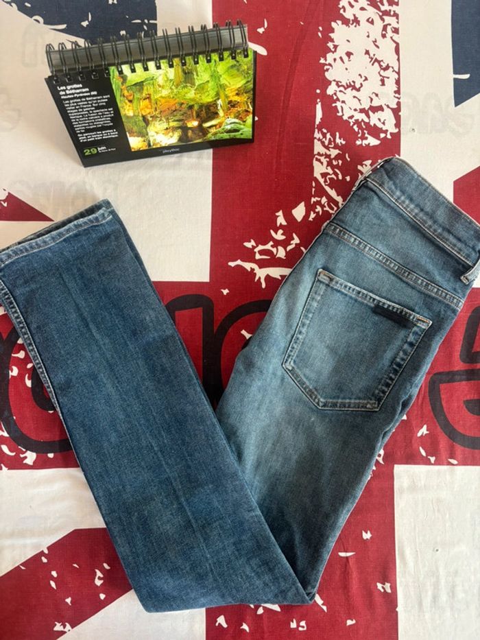 Jeans coupe slim Prada taille 38 bleu marine coupe slim