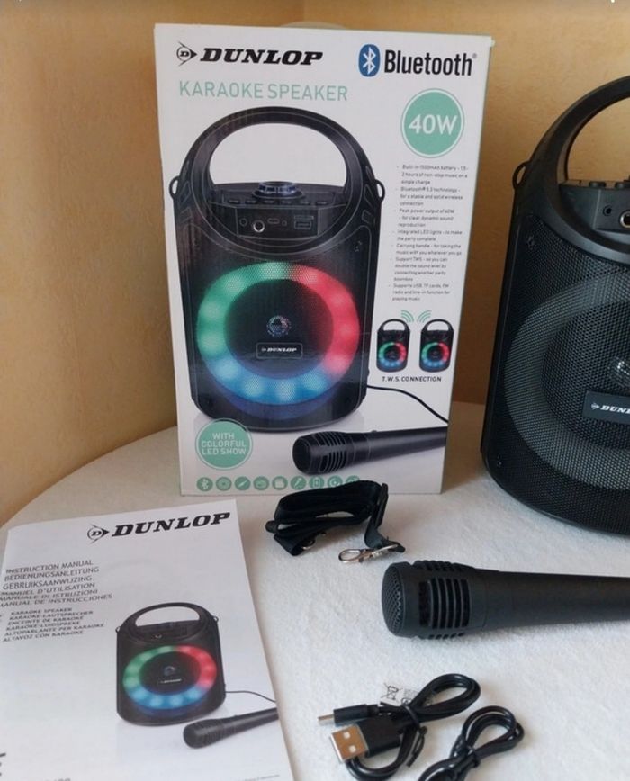 Enceinte Karaoke radio Dunlop - photo numéro 2