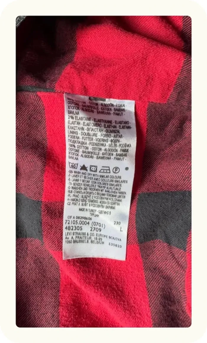 Veste en jean biker homme Levi's Taille L - photo numéro 8