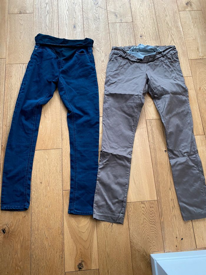 Lot de 2 jeans grossesse 36 envie de fraise