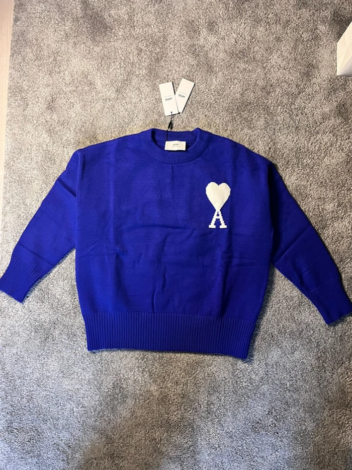 Pull Ami Paris Bleu  M