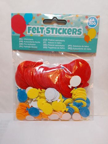 Autocollants feutrine "Ballon" scrapbooking