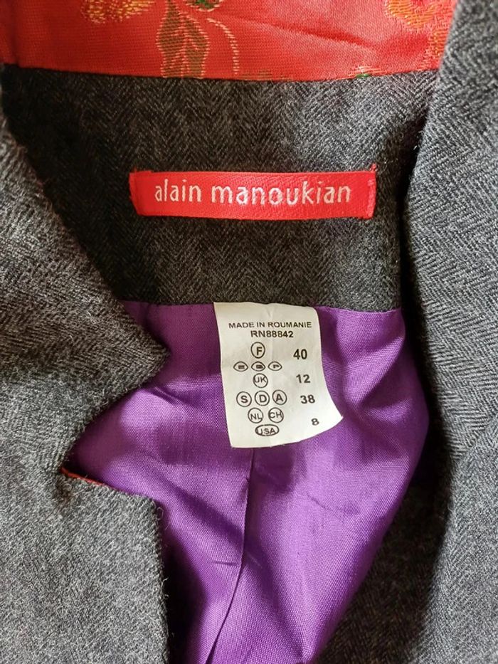 Ensemble veste-pantalon taille 40 tailleur Alain Manoukian - photo numéro 6