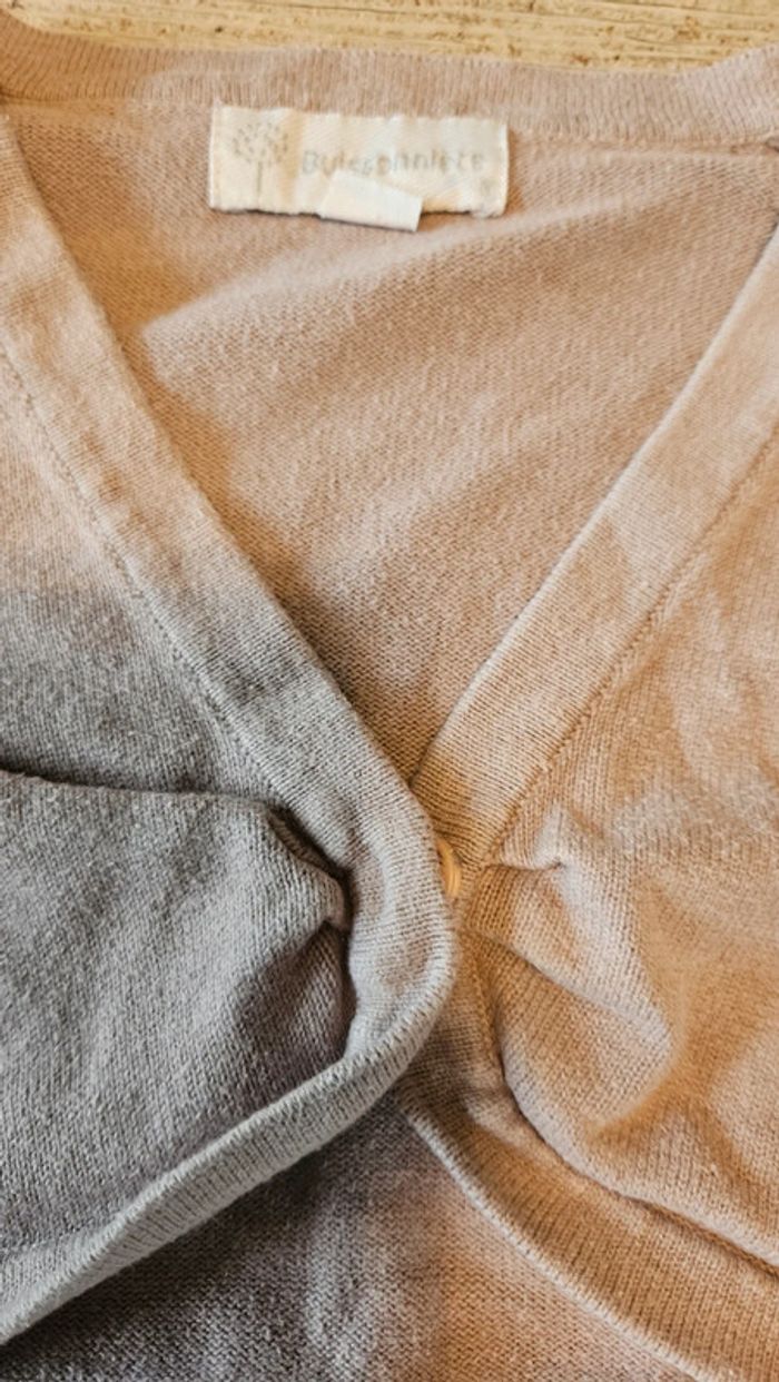 Boléro à manches longues beige foncé, Buissonnière, 6 ans, nickel - photo numéro 6