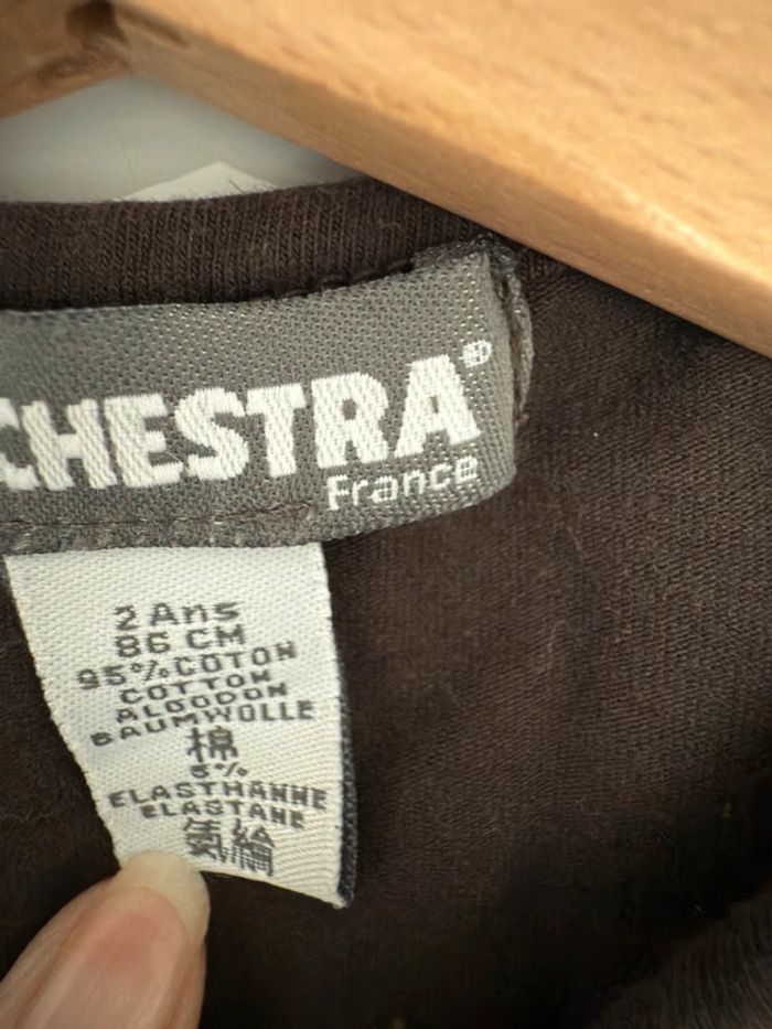 Tee-shirt Orchestra marron en 2ans - photo numéro 2