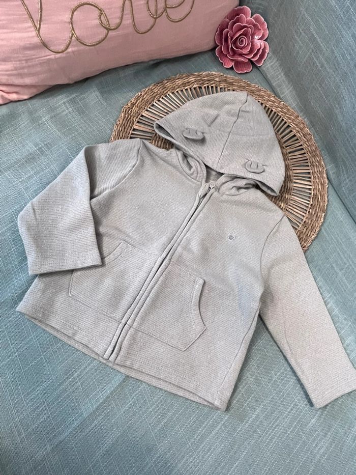 Veste à capuche 18 mois