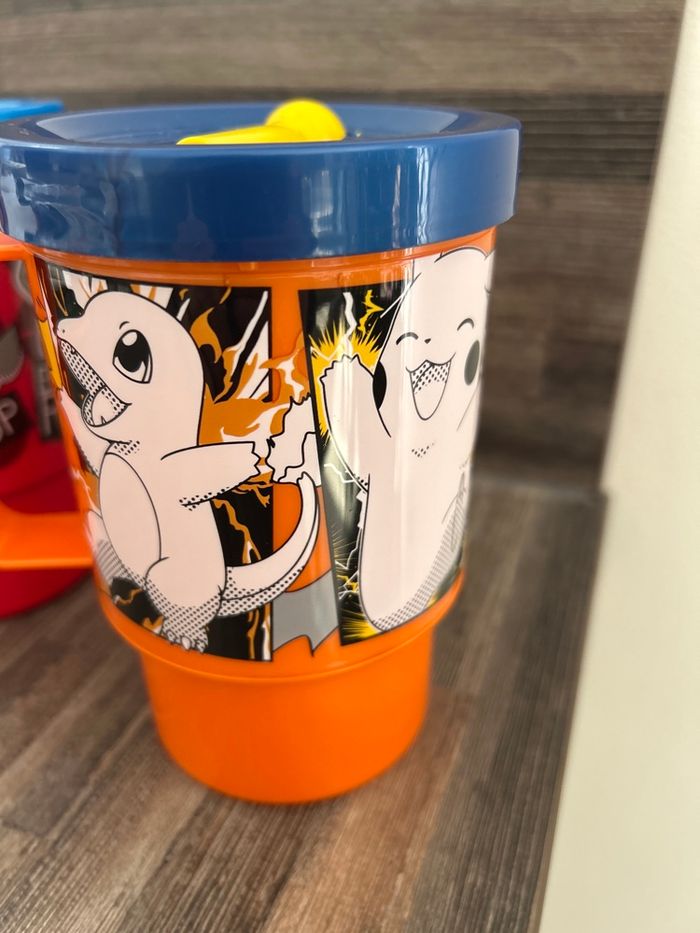 gobelet tasse avec paille en plastique Pokémon - photo numéro 5