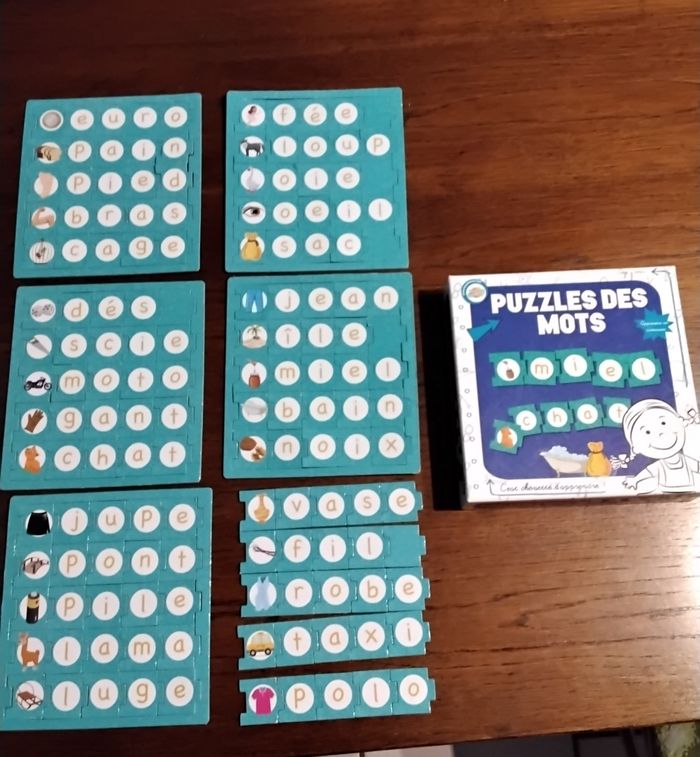 Puzzle des mots ,30 mots, le mot de l image ,Toy Universe ,dès 4 ans - photo numéro 2