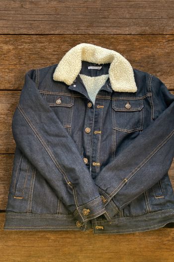 Veste en jean doublée sherpa  – Monoprix