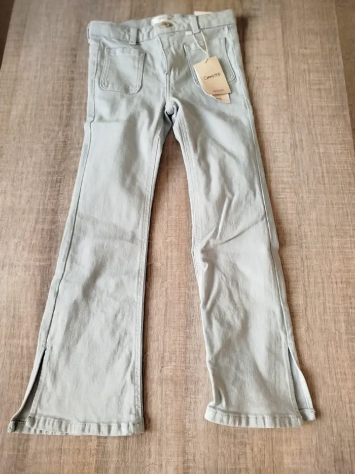 Jean flare bleu ciel  mango 6 ans