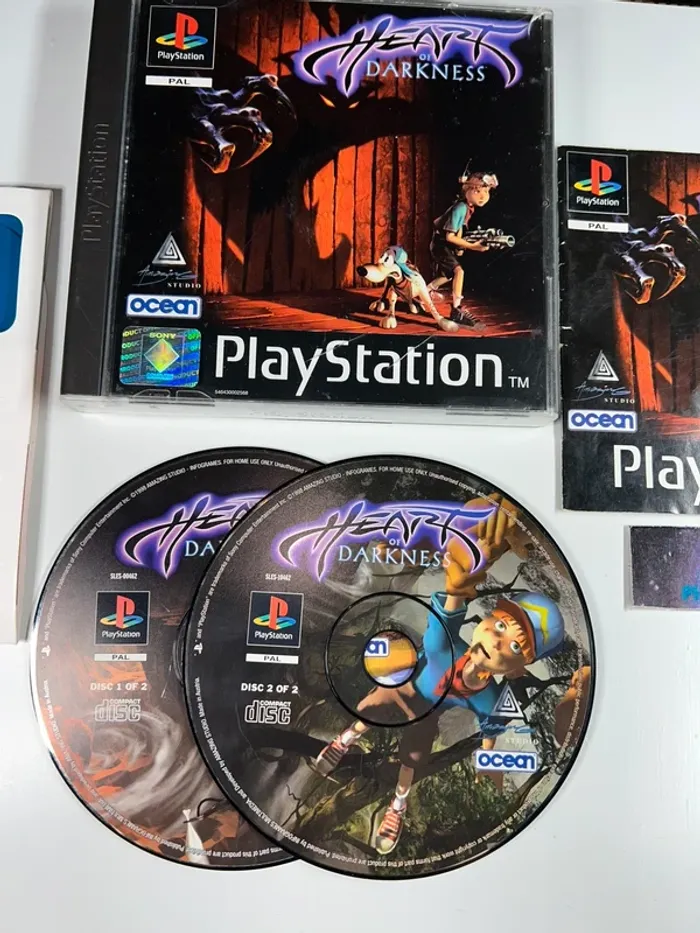 Heart of Darkness - Jeu PS1 complet lunette 3D VF Sony - photo numéro 2