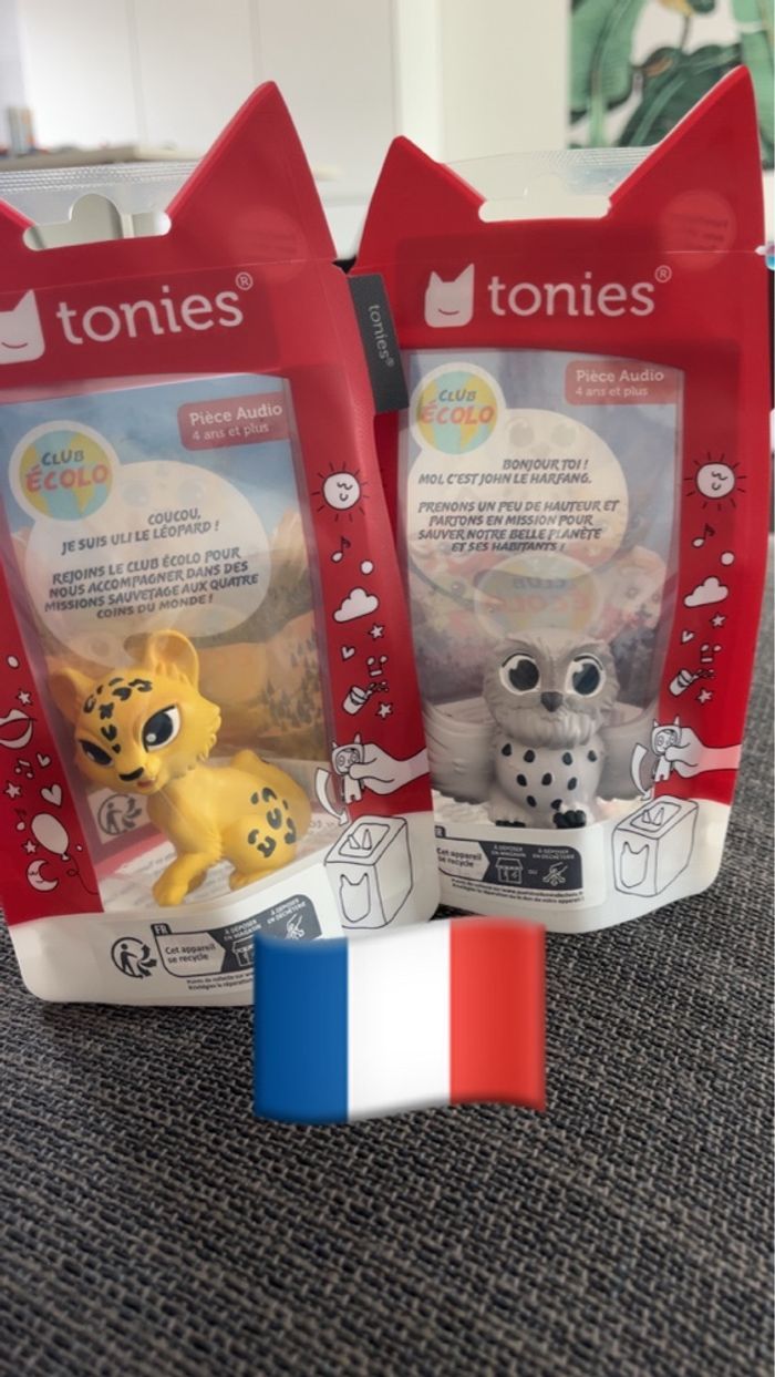 Lot de 2 tonie club écolo neuf français