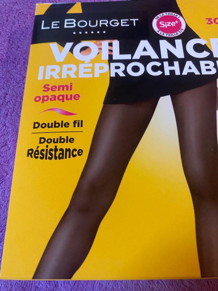 Collant noir voilance irréprochable semi opaque - photo numéro 2