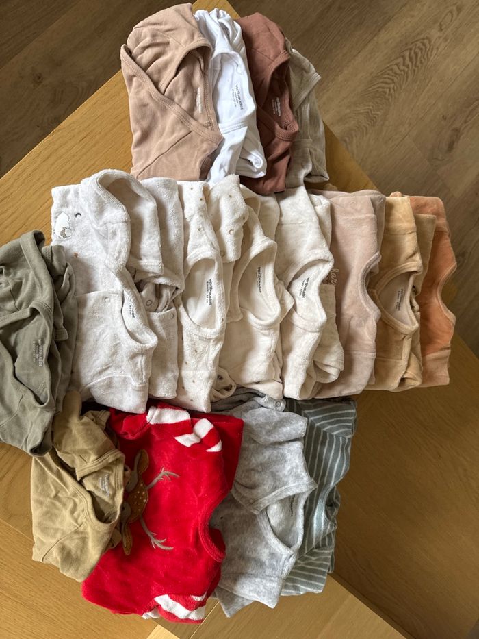 Lot 10 pyjamas + 6 bodys vert baudet - photo numéro 5