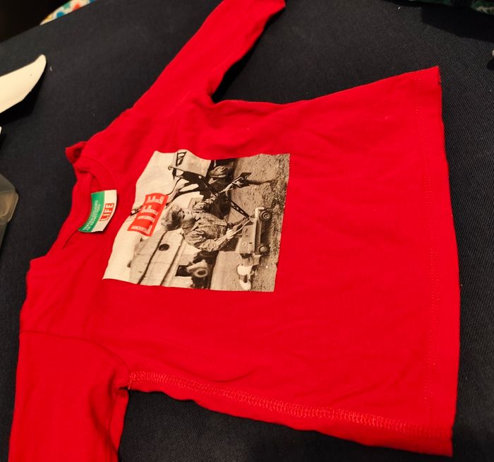 T-shirt manche longue bébé 6 a 9 mois 68 cm - photo numéro 2