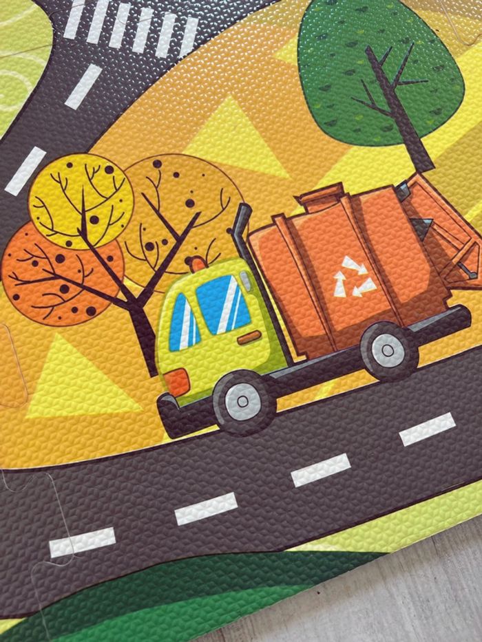 Tapis puzzle mousse circuit véhicule route 122x92 - photo numéro 5