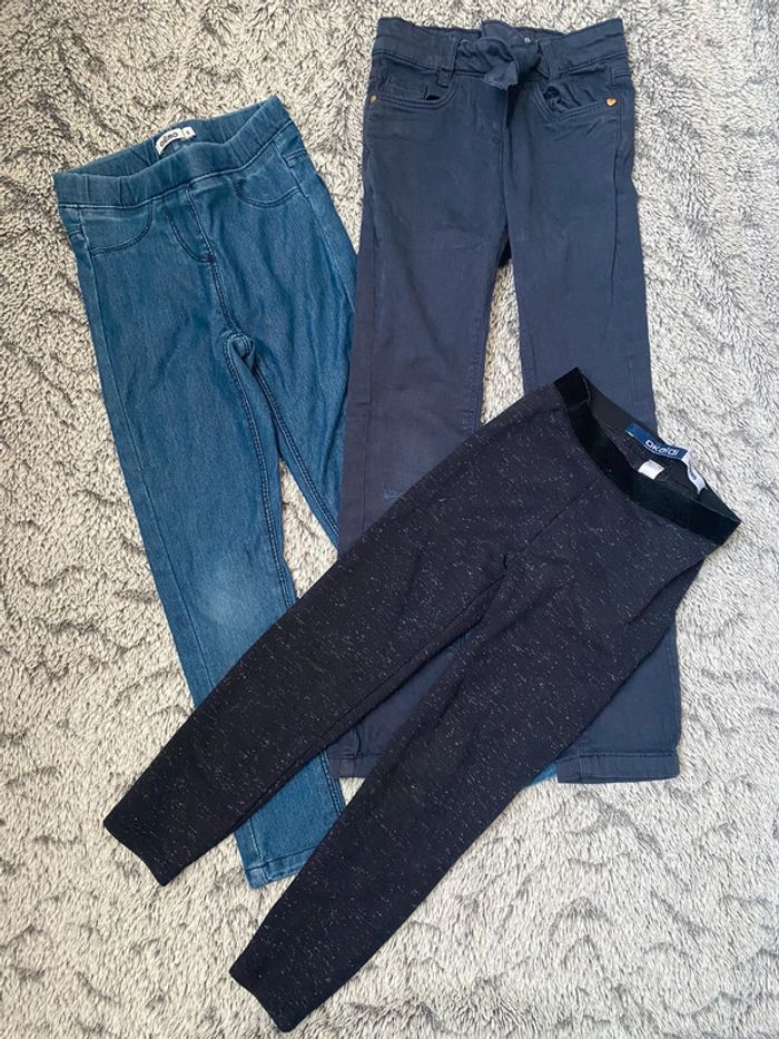 Lot de 2 legging et 1 pantalon - 6 ans