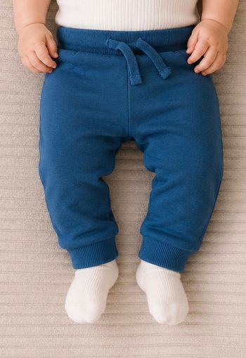 Pantalon jogging bébé Kiabi 9 mois bleu très bon état