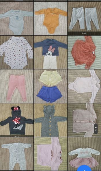 Lot vêtements 6 mois