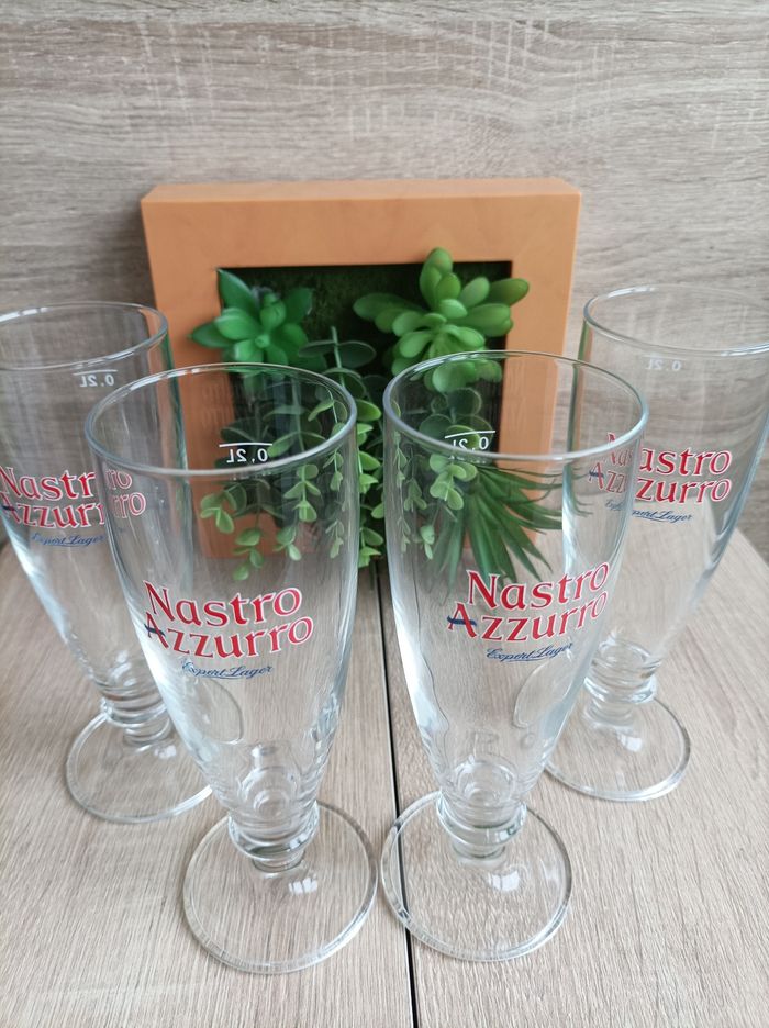 Lot 4 verres Nastro Azzuro - photo numéro 4