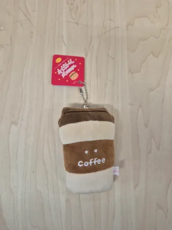 Porte-clés peluche Tsuburana Hitomi "Fast Food" : Coffee
