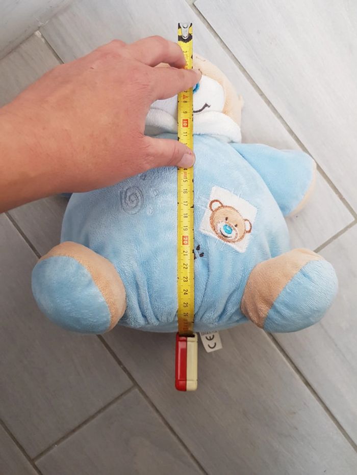 Doudou ourson hochet 27 cm bébé reve - photo numéro 5