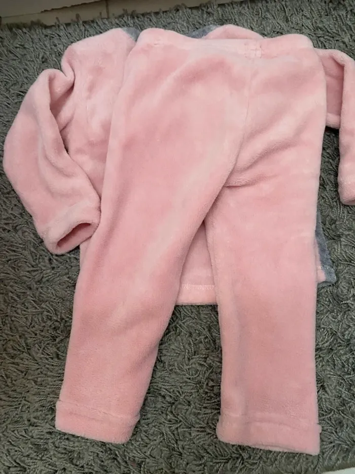Pyjama pilou panda fille rose mots d’enfants 24m - photo numéro 5
