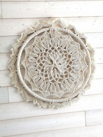 Mandala en macramé
