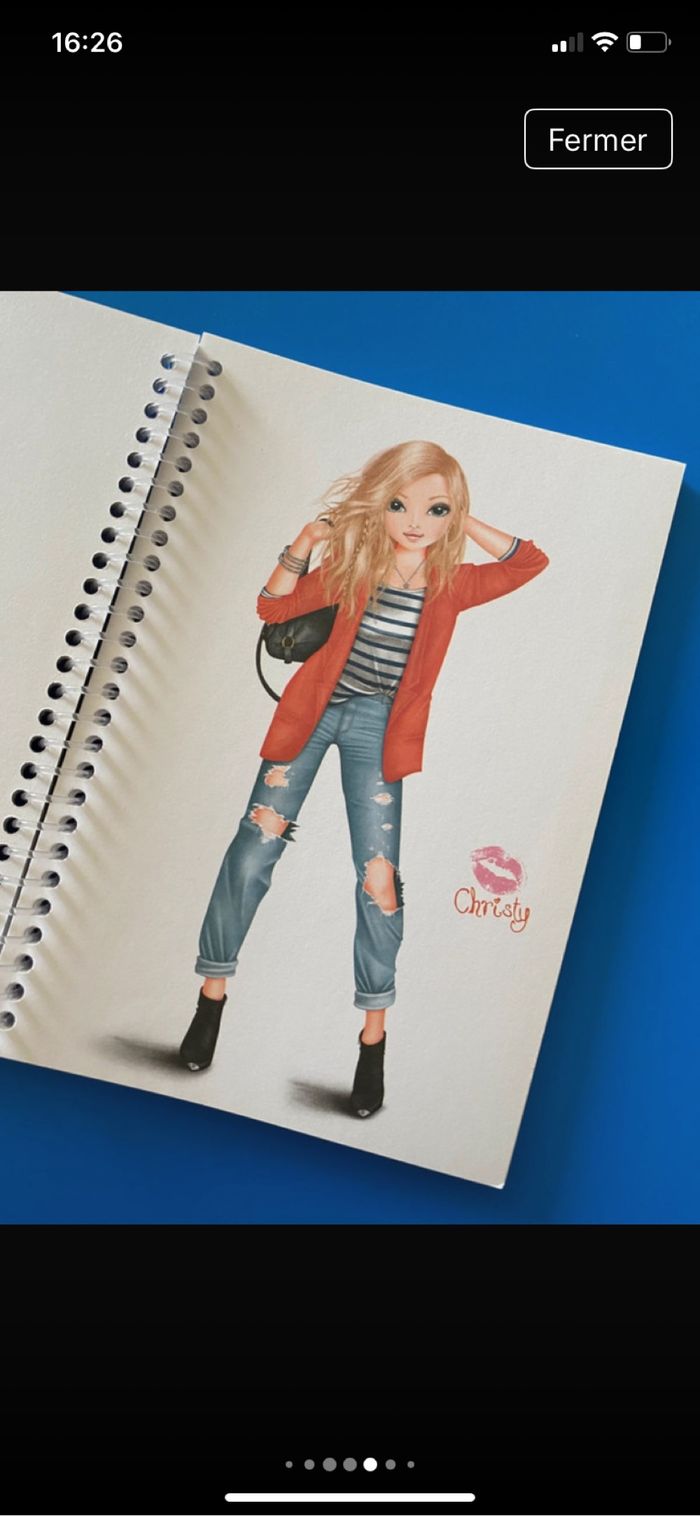 Cahier coloriage dessins Top Model - photo numéro 5