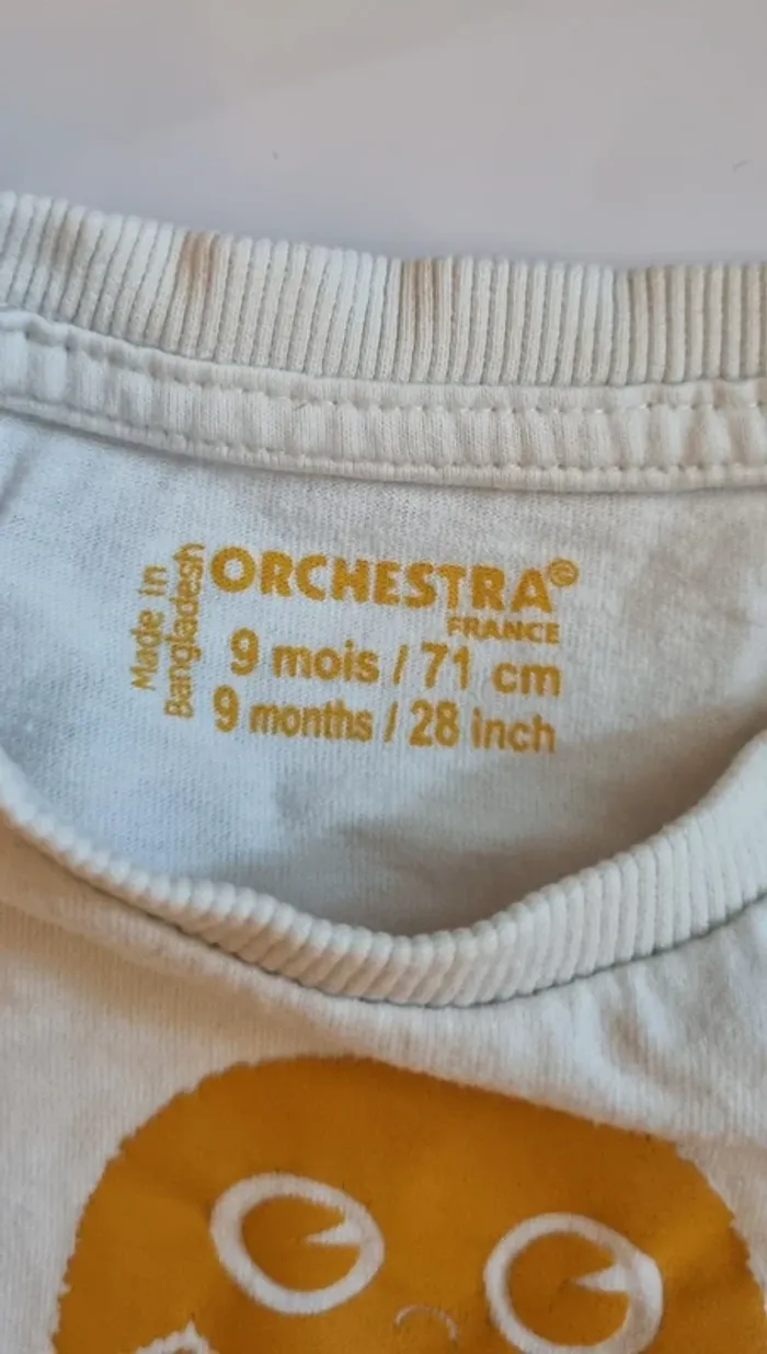 Lot de 2 T-shirt - 9 mois - Garçon - photo numéro 3