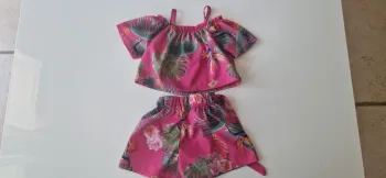 Ensemble fleuri été short