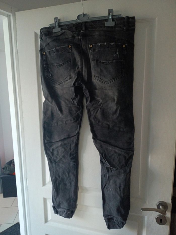 Pantalon gris taille w36 taille élastique - photo numéro 6