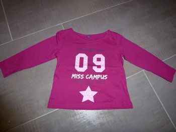 tee shirt manche longue - 18 mois