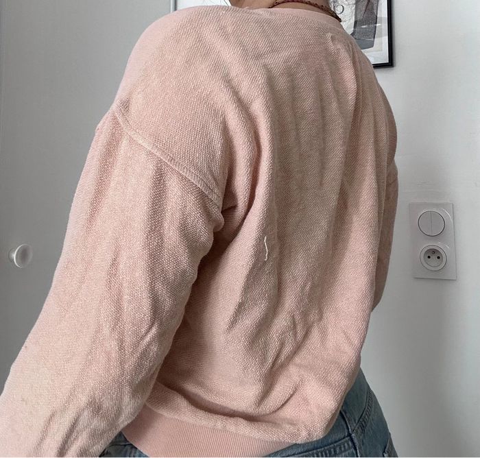 Pull rose pâle – Etam – Taille S – Bon état – Détails texturés au dos - photo numéro 3