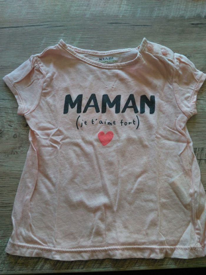 Lot t-shirts été bébé 6 mois - photo numéro 7