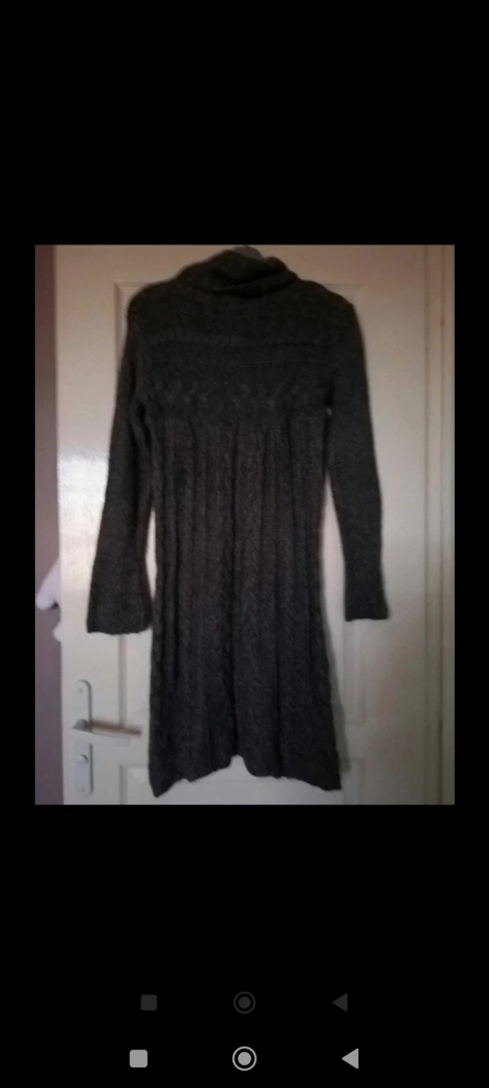 Robe en laine grise manches longues 34/36 3€ - photo numéro 3
