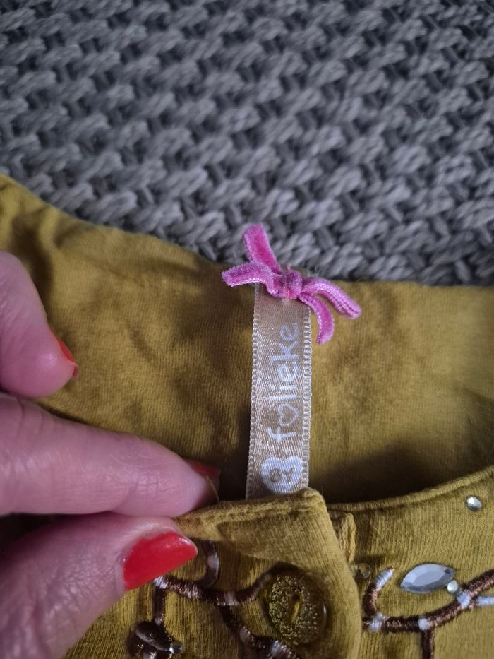 Ensemble robe + bolero + leggings automne - fille 8 ans - photo numéro 7