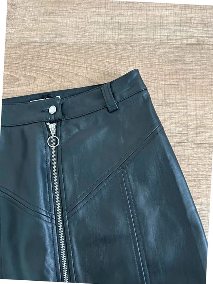 Jupe noire en simili cuir Morgan taille 34 jamais portée - photo numéro 14
