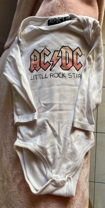 Bodie AC/DC manches longues bébé mixte 24 mois